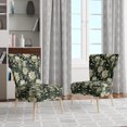 thumbnail image 2 of Designart "Verdant Peony Romance" Chaise d'Appoint Verte à Fleurs - Fauteuil de Cottage pour Salon, 2 of 7