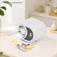 thumbnail image 4 of 2026 Car Clip on Air Conditioner Fan with Led Display, Portable Mini Cooling System for Auto Vehicle, Usb Rechargeable Battery Powered Gadget, 360° Rotation Adjustable 4 Speed Clip Fan (White), 4 of 6