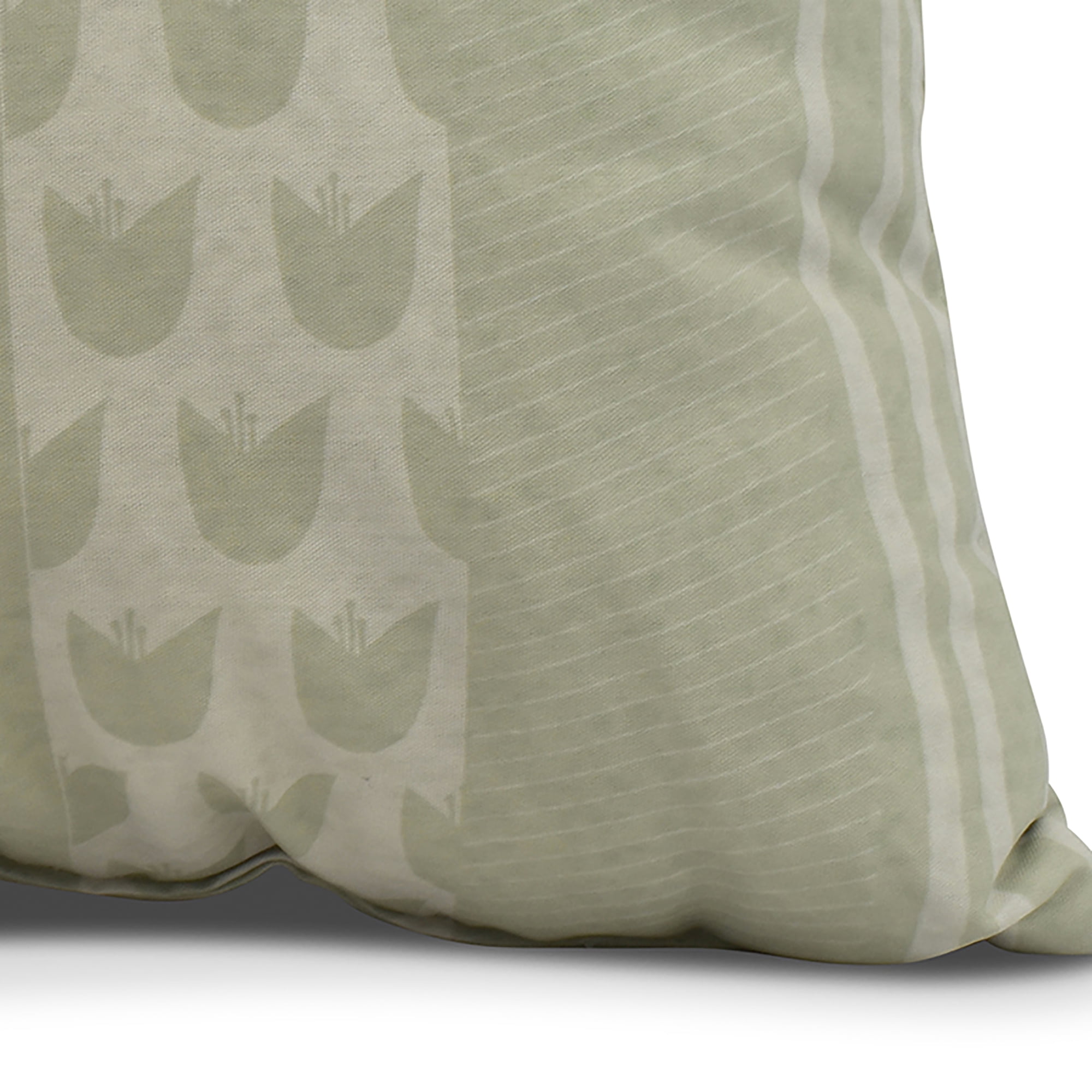Simply Daisy, 18 x 18 inch,Pattern Stripe Decorative Pillow,Green