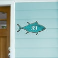 thumbnail image 3 of Designocracy MA98548-12 12 in. Tuna Fish Coastal House Number Sign Decor, 3 of 7