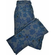 1pc Hue Women's Faded Floral Original Denim Legging Grey X-Small 0-2