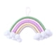 thumbnail image 2 of Macramé iris Colgante de pared Dormitorio Guardería Bebé Habitación para Sa de juegos Pequeño tapiz Cuerda Tejido Bor Arte perfecl Tapiz arcoiris, 2 of 8