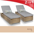 thumbnail image 2 of Royal Chaise Set of 2 Outdoor Wicker Patio Furniture, 2 of 5