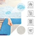 thumbnail image 3 of Yayeee Bath Rug for Bathroom Floor Non Slip Rectangle Fluffy Soft Absorbent Mat, 16"x24", Ice Cream Cat, 3 of 7