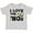 AC-Heather Grey, variant on I Love the '80s-musical Notes Boys or Girls Toddler T-Shirt