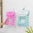 thumbnail image 2 of 1pc Folding Home Kids Children Plastic Step Stool Portable Folding Chair Small Bench Stool, 2 of 5