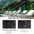 thumbnail image 6 of Autlaycil 7.5 FT Patio Umbrella, Push Button Tilt Market Umbrella, Crank and Sturdy Ribs for Garden, Deck, Backyard, Pool, Black, 6 of 7