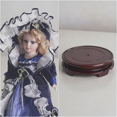 thumbnail image 3 of Muñeca casa de muñecas,Muñeca de porcelana de pie de 30 cm (12 pulgadas) de la colección,Cerámica Porcelana Niña Decoración Muñeca Niña 30cm,Soporte de exhibición giratorio, 3 of 7