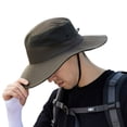thumbnail image 1 of HLONK Chapeau de Soleil à Large Bord Chapeau de Pêche pour Hommes Protection Solaire avec Filet Chapeau de Randonnée Chapeau de Safaris Chapeau de Protection Uv Chapeau de Plage, 1 of 20