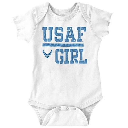 

US Air Force USAF Girl Romper Boys or Girls Infant Baby Brisco Brands 24M
