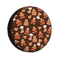 thumbnail image 1 of Balery Christmas Gingerbread Cookies Cubiertas para Neumáticos - Protector Resistente para Neumáticos de Camioneta, SUV, Remolque, Camper y RV-15 inch, 1 of 6