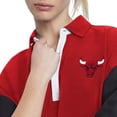 thumbnail image 3 of Women's Tommy Jeans Red Chicago Bulls Taya Puff Sleeve Pique Polo Shirt, 3 of 4