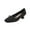 Black, variant on Womens Black Heels Pointed Toe Shallow Mouth Block Heel Elegant Pumps for Party Work Office