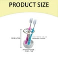 Toothbrush Holder Stand Stainless Divided Toothbrush Storage Rack for