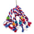thumbnail image 4 of Bird Colorful Cotton Rope Toy Small Medium Birds Playing Toy Bird Chewing Preening Pet Chewing Bite-Resistant Hanging Toy Random Color, 4 of 9