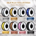thumbnail image 2 of Epelay Silk PLA Plus 3D Printer Filament, 1.75mm, 2kg Bundle, Silk Blue & Silk White, Compatible with FDM Printers, 2 of 9