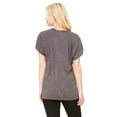 thumbnail image 2 of The Bella + Canvas Ladies Flowy Raglan T-Shirt - DRK GREY HEATHER - L, 2 of 2