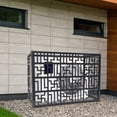 thumbnail image 4 of Aluminium Privacy Fence Screen,Dark Gray, 1.5P 4 Side 100 * 70 * 50 for Outdoor Air Conditioner - for Freestanding AC Units and Pool Equipment - Garden Privacy Screen, 4 of 21