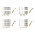 thumbnail image 1 of 80 Pcs Clous de Réglage et 80 Pcs Rivets, avec Clé de Réglage en Forme de L, pour Petite Harpe de Lyre Instrument à Cordes Musical, 1 of 9