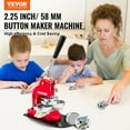 thumbnail image 2 of VEVOR Button Maker Machine 58 mm Badge Punch Press Kit with 500pcs Button Parts & Circle Cutter & Magic Book, 2 of 9