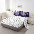 thumbnail image 5 of Castle Fairy Purple Galaxy Gamer Bedding Comforter Set,Chic Sunflowers Full Bedding Set, 5 of 8