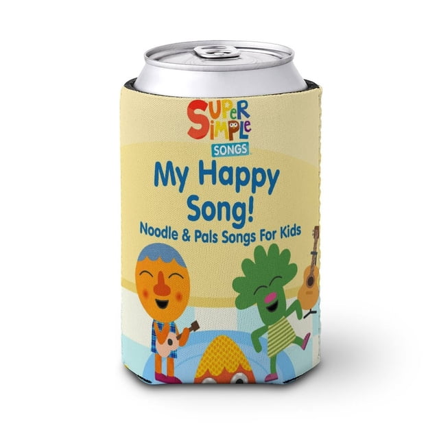 Fideo y Amigos Funda enfriadora de latas, aislante de bebidas para mantener frías o calientes, funda térmica plegable para latas, portabebidas reutilizable