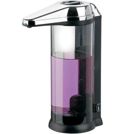 Touchless Dispenser, Black and Chrome