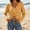 Yellow, variant on ZGRBOU Womens Boho Off Shoulder Sheer Tops Long Sleeve Crochet V Neck Pullover Shirts Drawstring Hem Swimsuit Cover Up
