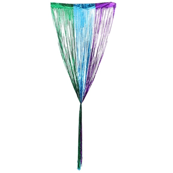 Amosfun Green PVC Tinsel Curtain Backdrop Party Decoration for Birthday, Wedding, Holiday, and Event - 1 Pack
