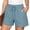Light Blue, variant on Tumotour Summer Board Shorts for Women'S Checkered Double Pocket Wide-Leg Shorts Loose Sporty Elasticated Side Pocket Drawstring Elastic Waist Shorts Athletic Workout Shorts