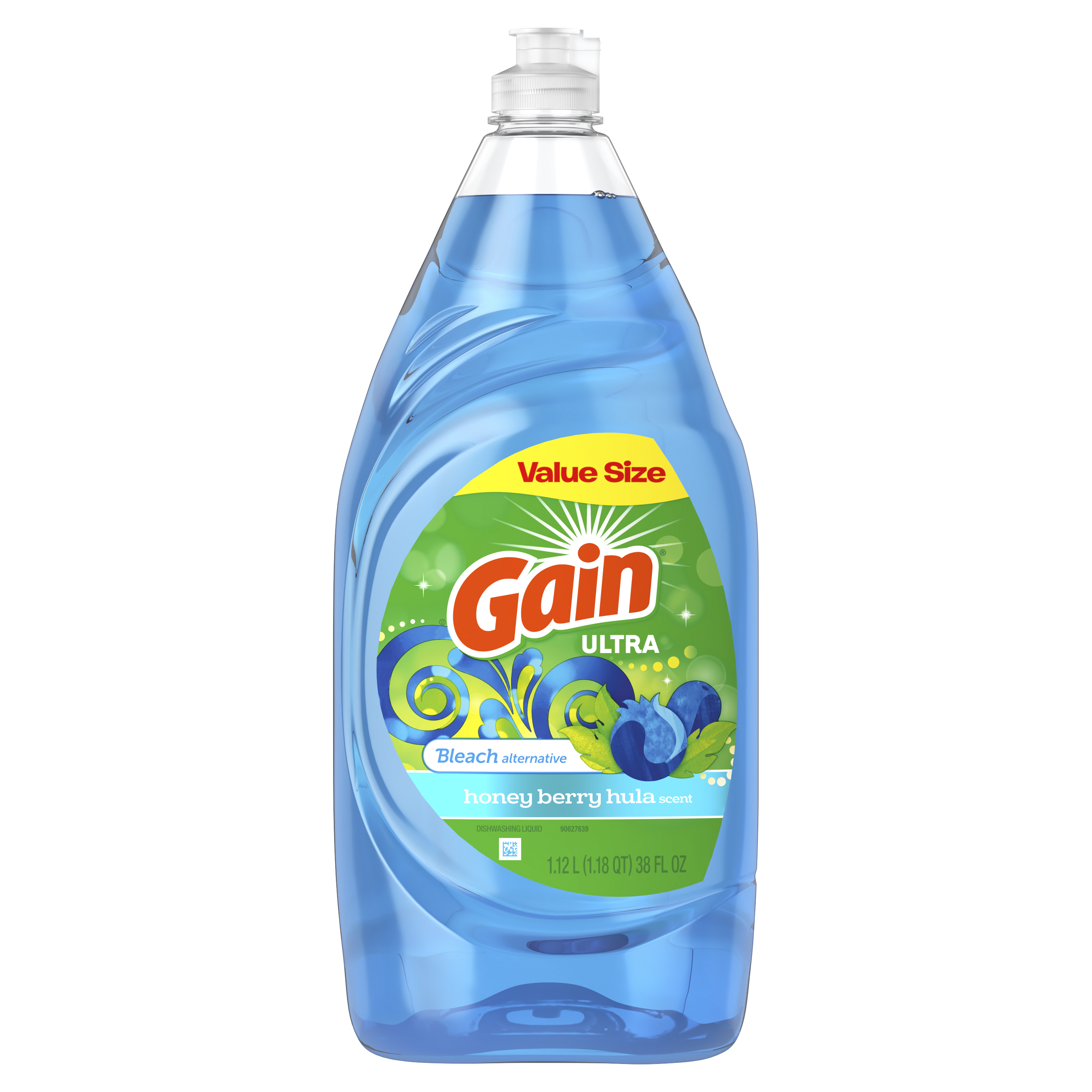 Gain Ultra Bleach Alternative Dishwashing Liquid Dish Soap, Honey Berry