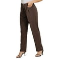 thumbnail image 5 of Pantalons Taille Haute pour Femmes, Pantalons Taille Haute avec Poche Fermeture Éclair Performance Solide, 5 of 5