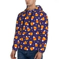 thumbnail image 3 of Wukai Candy Corn (2) Print Men Hoodies Fleece Sweatshirts Long Sleeve Sweaters Pullover Fall Outfits Winter Clothes-4X-Large, 3 of 7