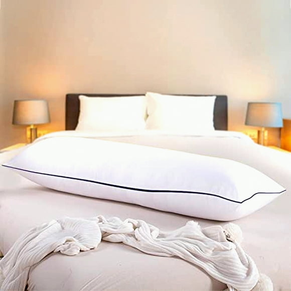 Anime Dream Hug Body Pillow - Soft Cotton Filled Cushion for Plush Sleepers, Hypoallergenic Dakimakura Fluffy Head Rest, Comfortable White Polyester Inner Stuff, Huggable Full Body Support 59x20in