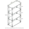 thumbnail image 2 of Furinno 18034 Turn-N-Tube 4-Tier Multipurpose Shelf Display Rack, 2 of 5