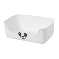 thumbnail image 3 of Rongfmy Under Desk Storage Box Rolling Wheels Container for Dormitory Pantry Bedroom White, 3 of 9