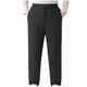 thumbnail image 4 of Pantalones largos para hombre, de color liso, de felpa gruesa, cálidos, con cintura elástica, informales, largos, de poliéster., 4 of 9