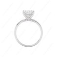 thumbnail image 4 of Cora Jewellery 2CT Cushion Moissanite Hidden Halo Engagement Ring For Women, 10K White Gold, 4 of 5