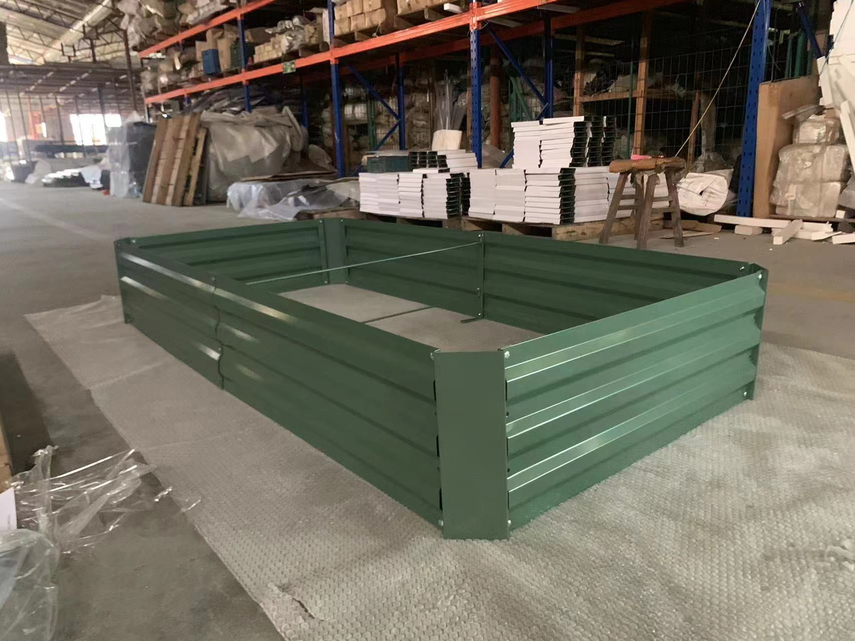 Raised Garden Bed,Deep Root Planter Box for Vegetables,Flowers,Herbs-Large Metal Raised Garden Bed Kit Outdoor