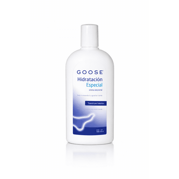 GOOSE Crema Corporal Hidratación Especial para Diabéticos | Piel Extra Seca | Uso Diario | Con Aloe Vera y Avena | Cuidado de Piel Sensible | 500 ml