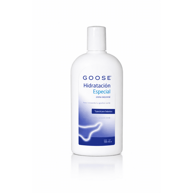 GOOSE Crema Corporal Hidratación Especial para Diabéticos | Piel Extra Seca | Uso Diario | Con Aloe Vera y Avena | Cuidado de Piel Sensible | 500 ml