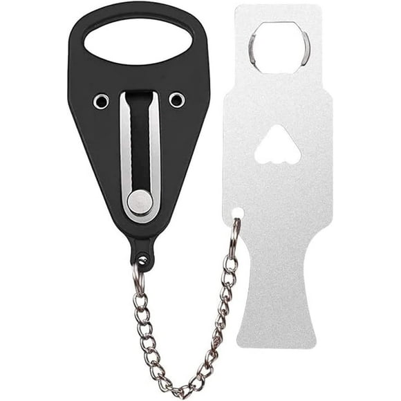 Portable Door Lock, Door Chain, Door Chain Lock, No Drilling Required, Travel Lock,Additional Lock