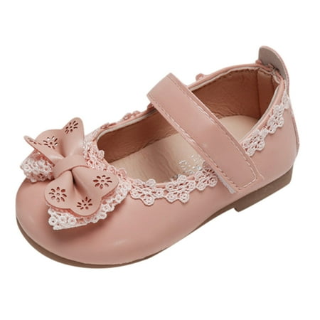 

Shoes For Boys Toddler Kids Baby Girls Bowknot Single Princess Shoes Sandals Boys Slip On Sneakers Pink 24