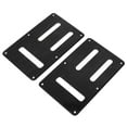 thumbnail image 2 of Electric Guitar Back Cover, Easy To Install Black 3 Slots Electric Guitar Back Plate 2 Pcs PVC  For Replacement, 2 of 8