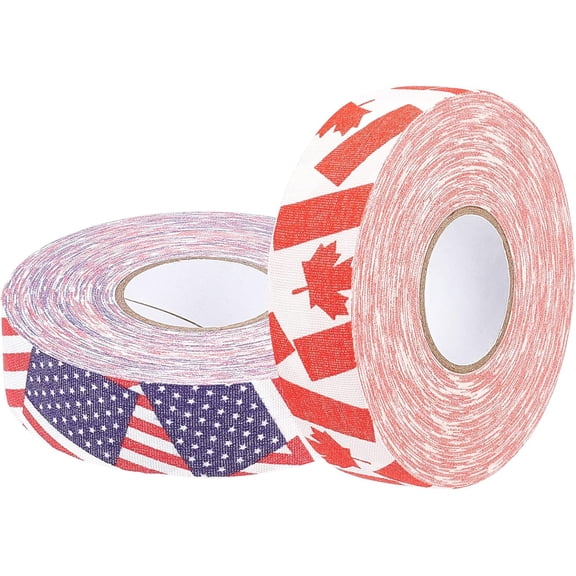2 Styles 27 Yards Hockey Stick Tape Camo Grip Tape Ice Hockey StickTape Badminton Handle Tape Self-Adhesive Tape DIY