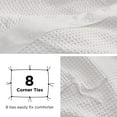 thumbnail image 6 of U by Bedsure Cotton Duvet Cover Queen - 100% Cotton Waffle Weave Coconut White Duvet Cover, Soft and Breathable Queen Duvet Cover Set for All Season (Queen, 90"x90"), 6 of 10