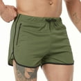 thumbnail image 2 of Aayomet Mens Shorts Mens Sweat Shorts 7" Above Knee Workout Gym Shorts Lounge Shorts with Zipper Pockets,Green M, 2 of 4