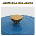 thumbnail image 6 of 6QT Enameled Cast Iron Dutch Oven, 14LB Thickened Cast Iron, Non-Stick Enamel, Oven/Gas/Induction Compatible, Heat-Resistant Handles + Silicone Gloves, 6 of 11