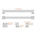 thumbnail image 4 of KFFKFF Wall Mounted Stair Handrail, 3ft Black Iron Indoor Staircase Rail, 250lbs Load Capacity, Industrial Hand Rail for Steps, Square Tube for Loft Porch Deck, 2 Sections, 4 of 9