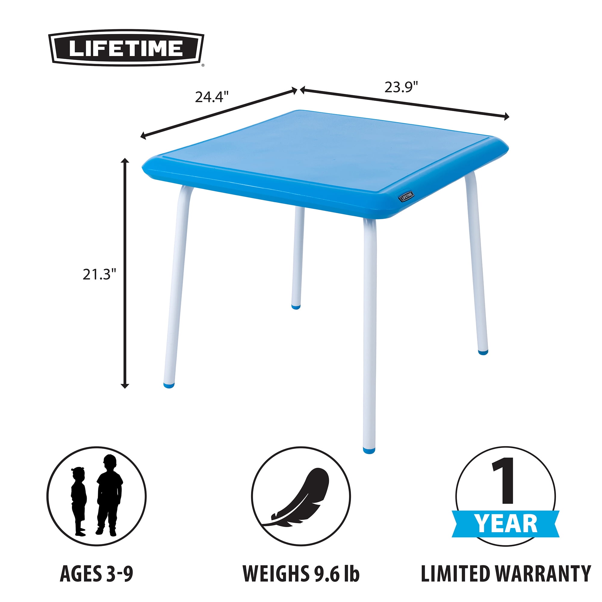Lifetime Kids' Table and Chair Set - (1)Table and (2) Chairs (81037)